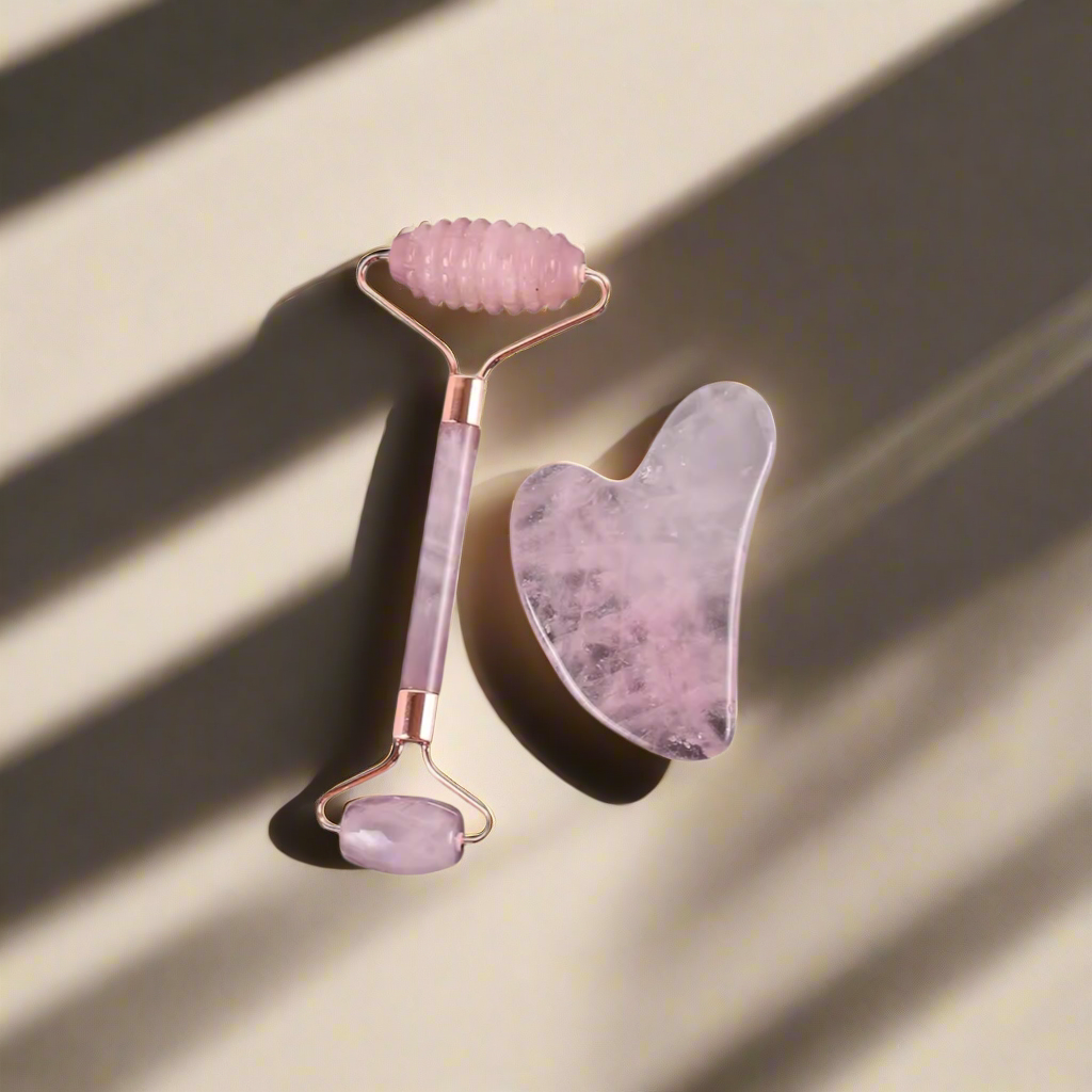 GlowSculpt Stone Face Roller & Gua Sha Set