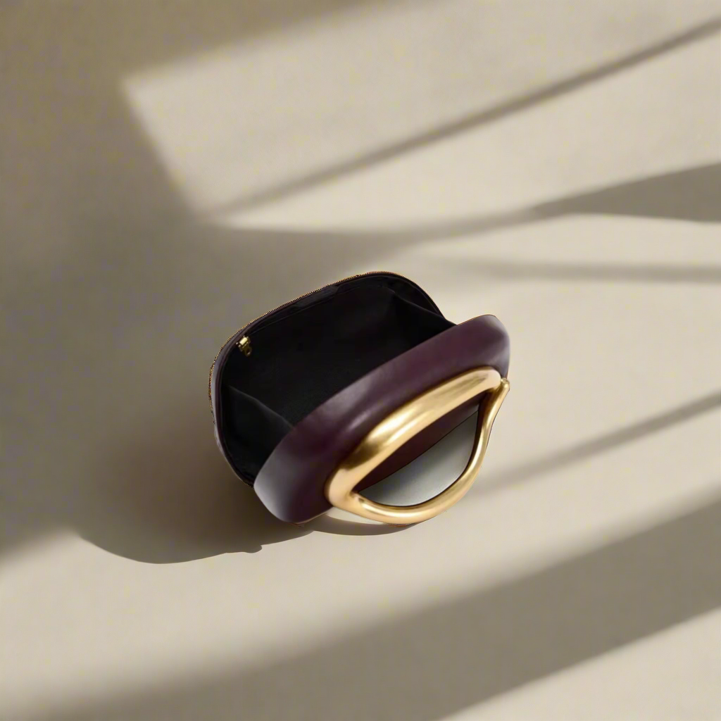 Glam Curved Handle Bag