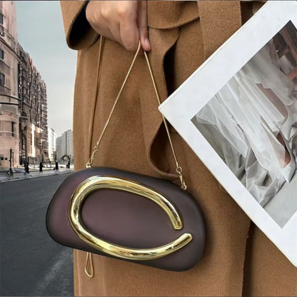 Glam Curved Handle Bag